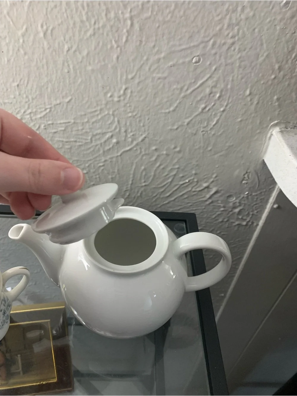 Classic White Ceramic Teapot - White